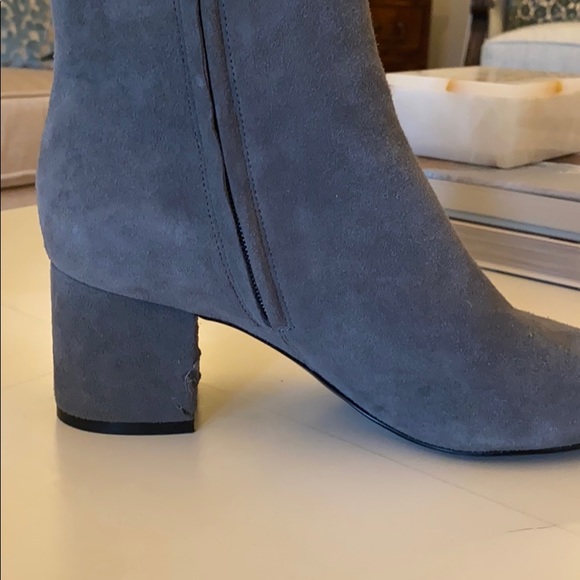 Marc Fisher Grey Suede Ankle Boots - Picture 7 of 13